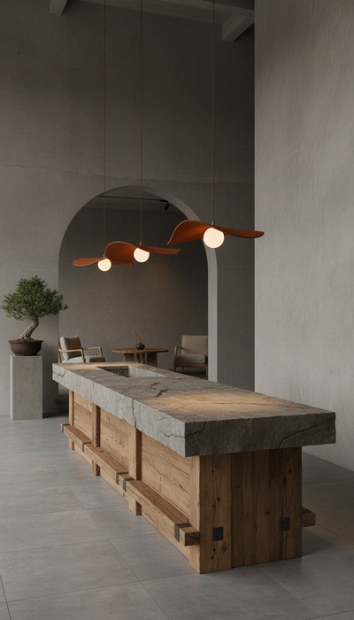 Terracotta 19 inc Handmade Ceramic Wabi Sabi Pendant Light, Rustic Ceilling Lamp, Bedroom Pendant Lamp, Home Gift