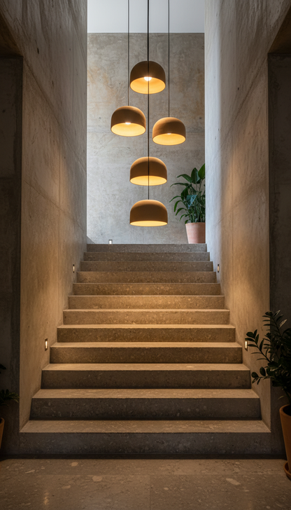 Powder Color Special Texture Handmade Wabi Sabi Stoneware Ceramic Pendant Light