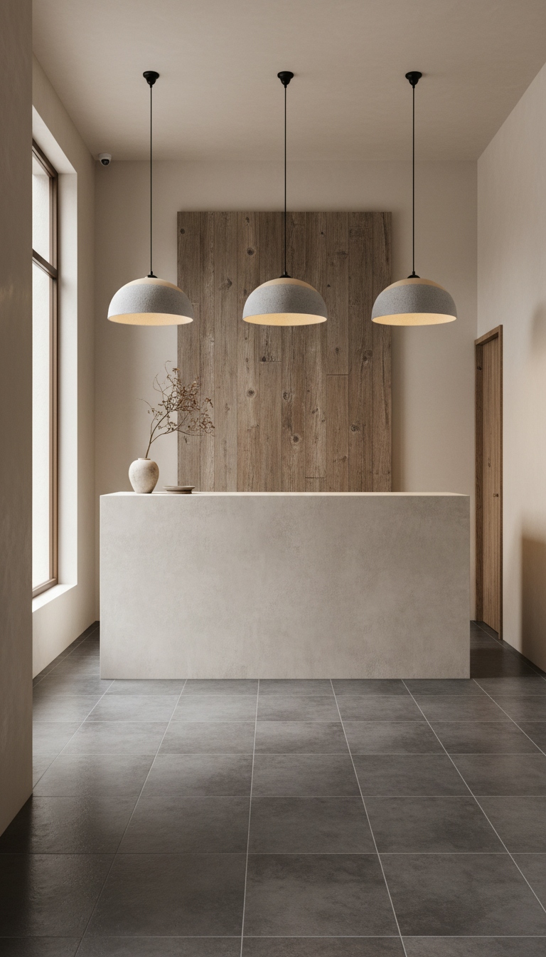 Blue Special Texture Handmade Wabi Sabi Stoneware Ceramic Pendant Light