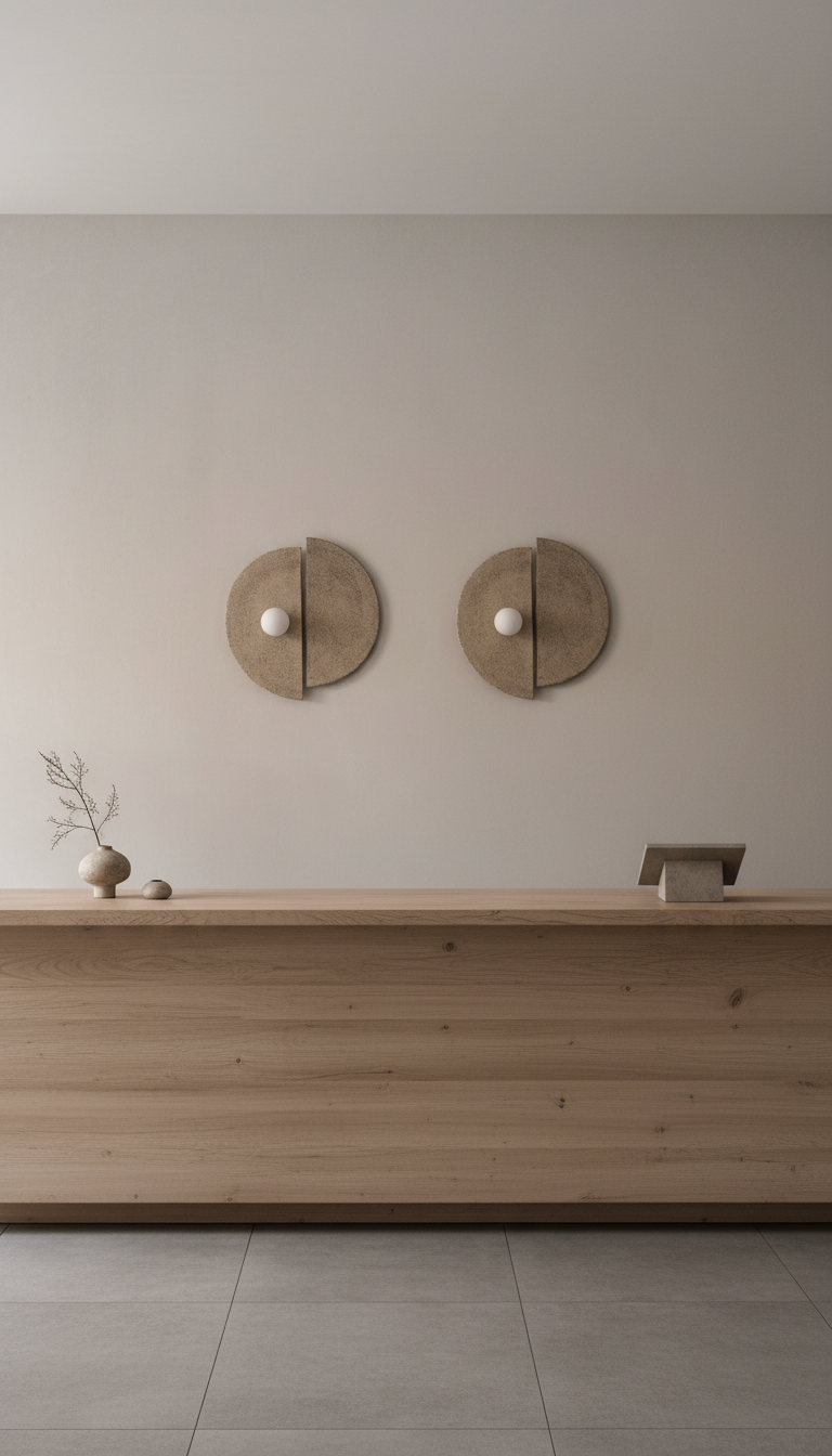 Modern Handmade Ceramic Wall Sconce, Large Ceramic Wall Lamp, Home Gift