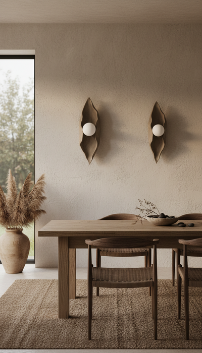Ceramic Greywall light Handmade Wall Sconces