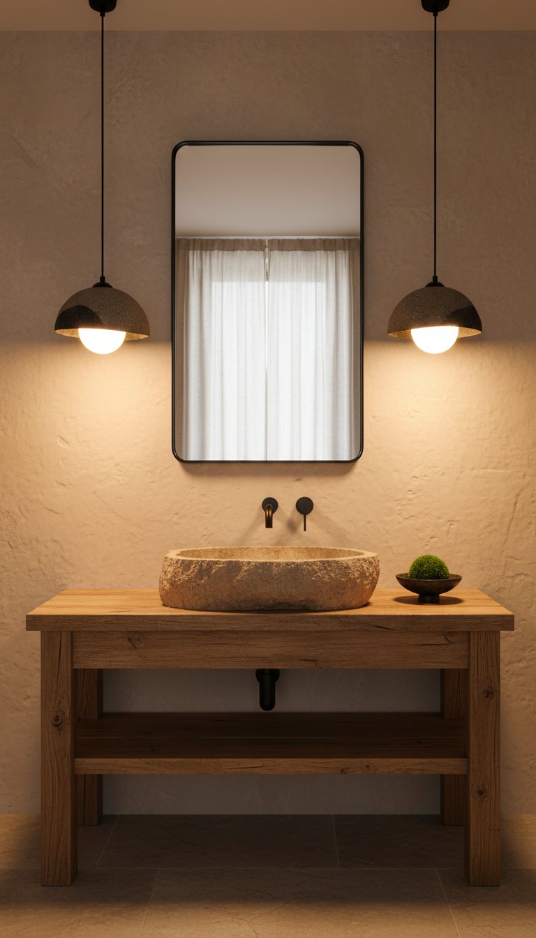Liorin – handmade ceramic pendant light in natural clay, Geza Ceramic – image 7