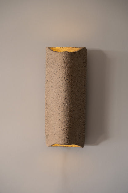 Japandi Handmade Ceramic Wall Sconces, Wabi Sabi Natural Ceramic Wall Lamp,