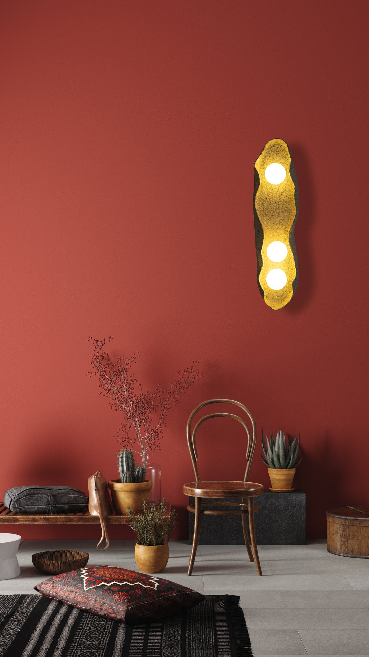 Teros – handmade beige ceramic wall sconce in natural clay, Geza Ceramic – image 11