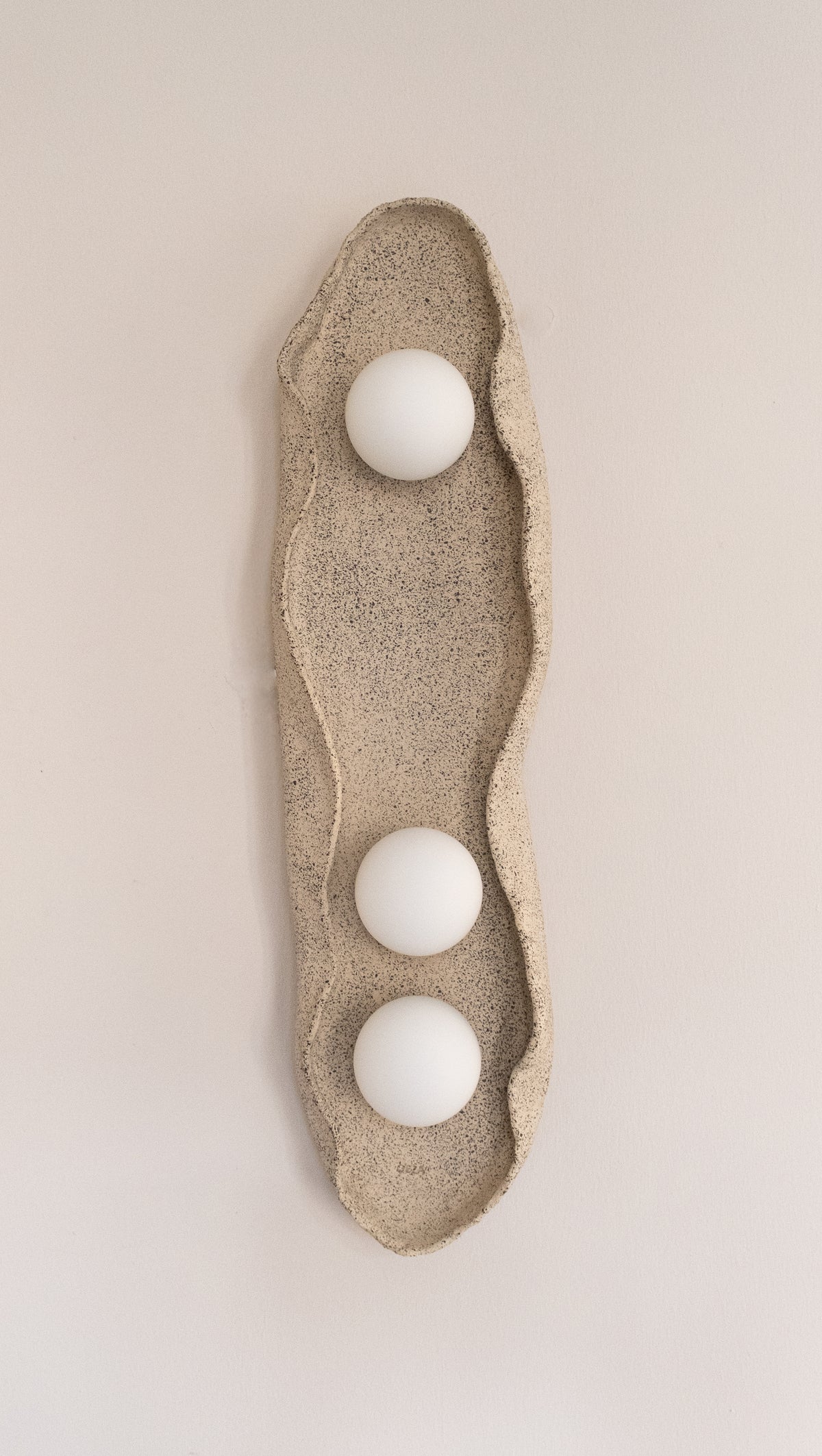 Teros – handmade beige ceramic wall sconce in natural clay, Geza Ceramic – image 15