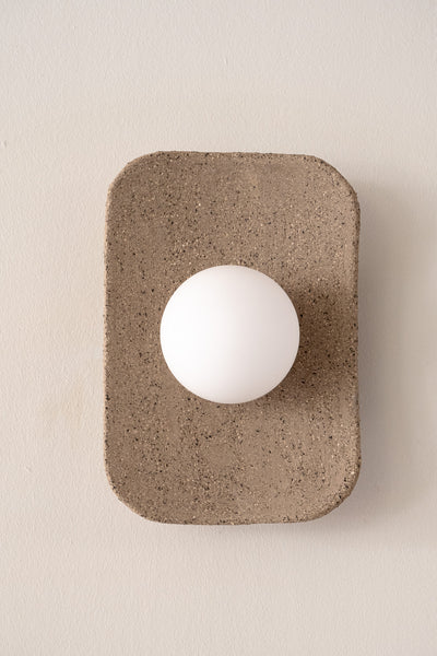 Japandi Handmade Ceramic Wall Sconces, Wabi Sabi Natural Ceramic Wall Lamp, Minimalistic Lighting, Home Decor Gift - Geza Ceramic Studio