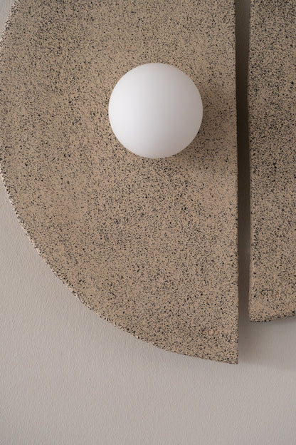 Moderne handgefertigte Keramik Wandlampe, große Keramik Wandlampe, Wohngeschenk