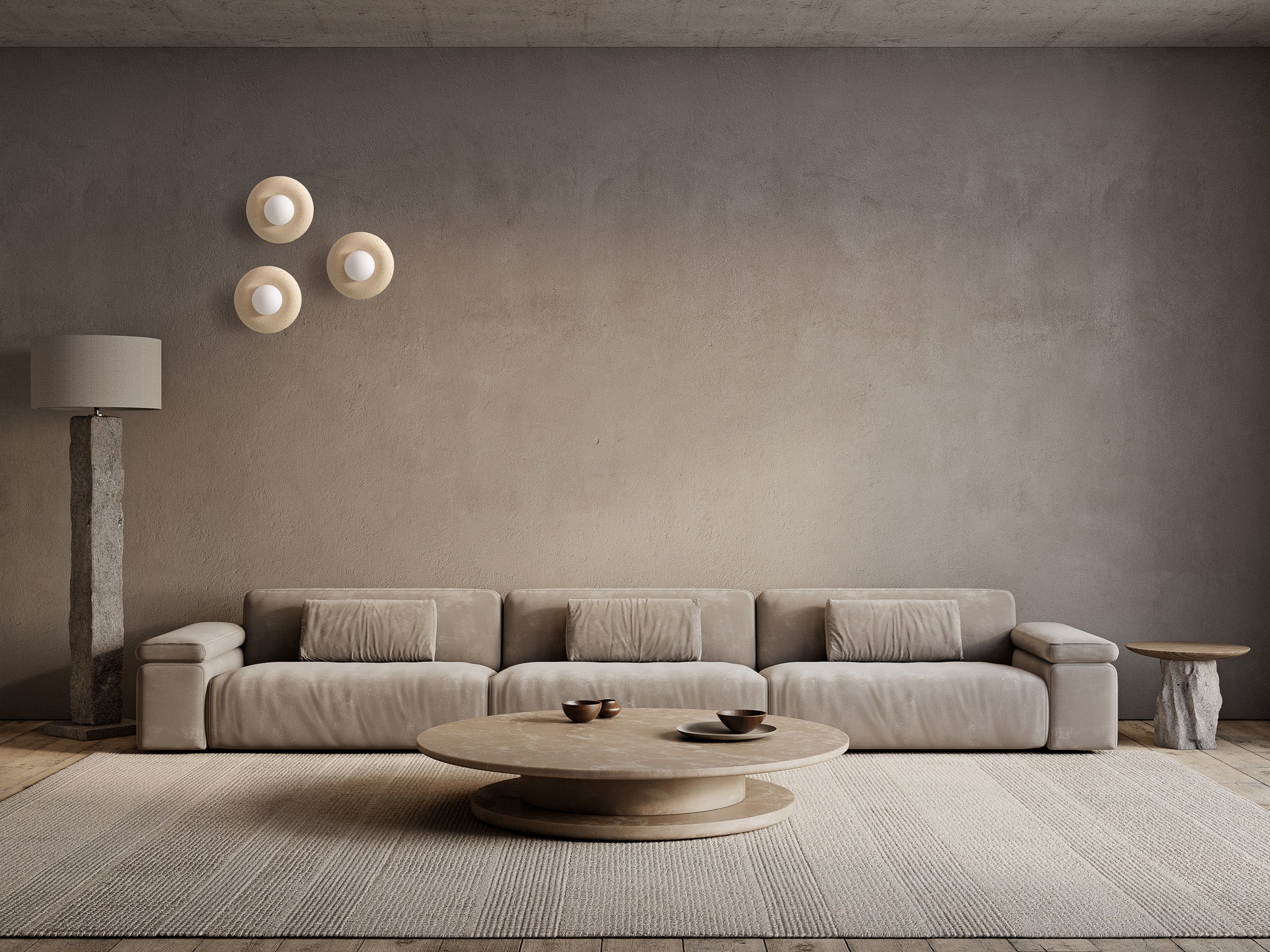 Modern Minimalist Ceramic Handmade Wall Sconce, Special Product Handmade Ceramic Wall Lamp