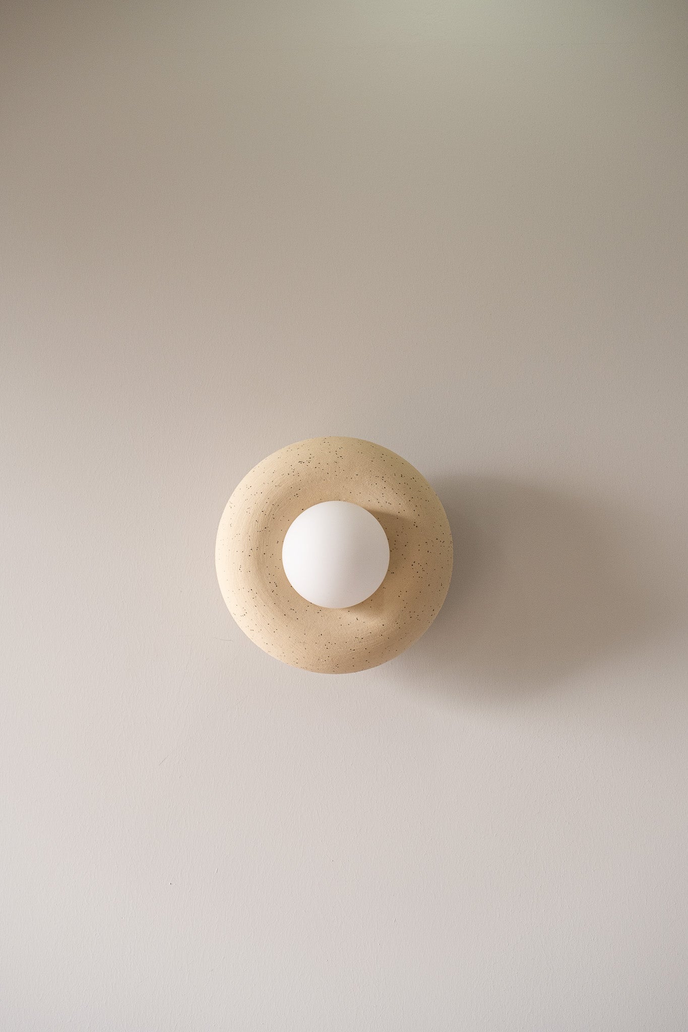 Modern Minimalist Ceramic Handmade Wall Sconce, Special Product Handmade Ceramic Wall Lamp