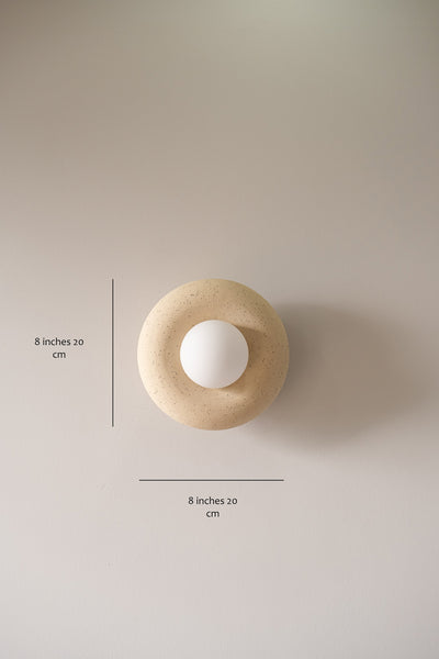 Modern Minimalist Ceramic Handmade Wall Sconce, Special Product Handmade Ceramic Wall Lamp