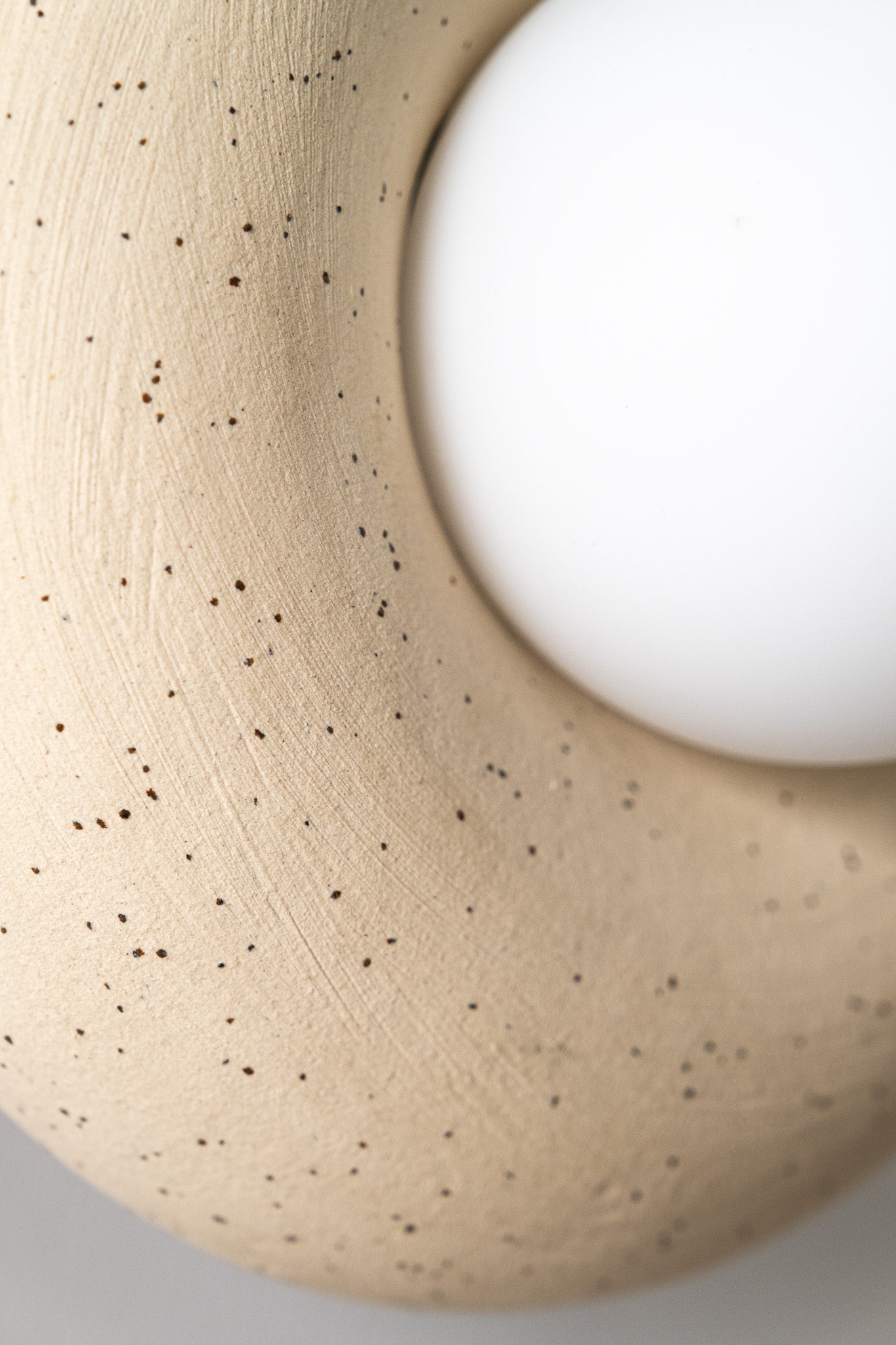Modern Minimalist Ceramic Handmade Wall Sconce, Special Product Handmade Ceramic Wall Lamp