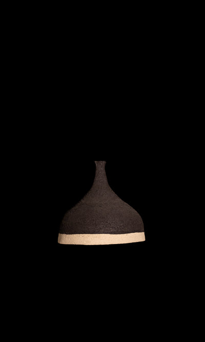 Wabi Sabi Black and White Amorphous Handmade Ceramic Pendant Chandelier, Natural Textured Kitchen Island Pendant Chandelier, - Geza Ceramic Studio