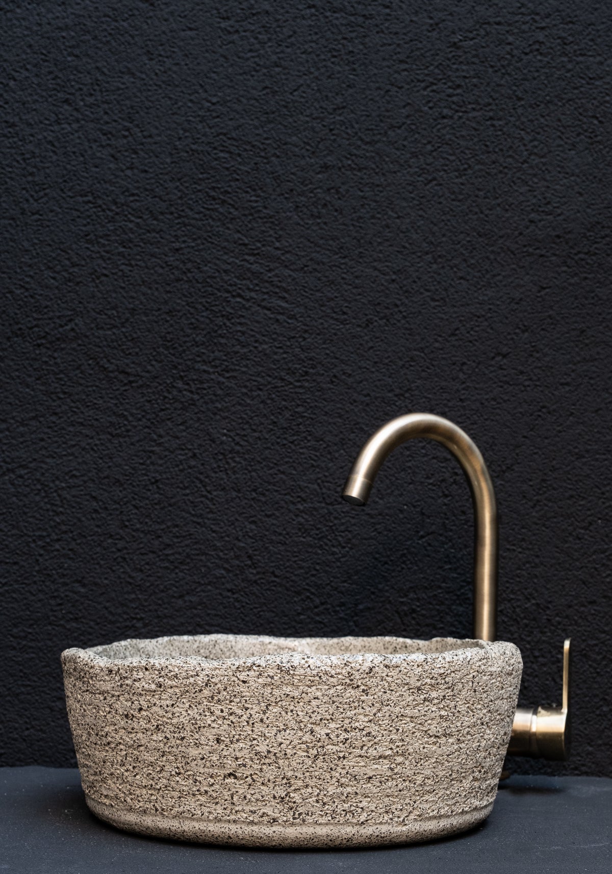 Calyx handmade ceramic bathroom sink, wabi sabi stoneware – image 6