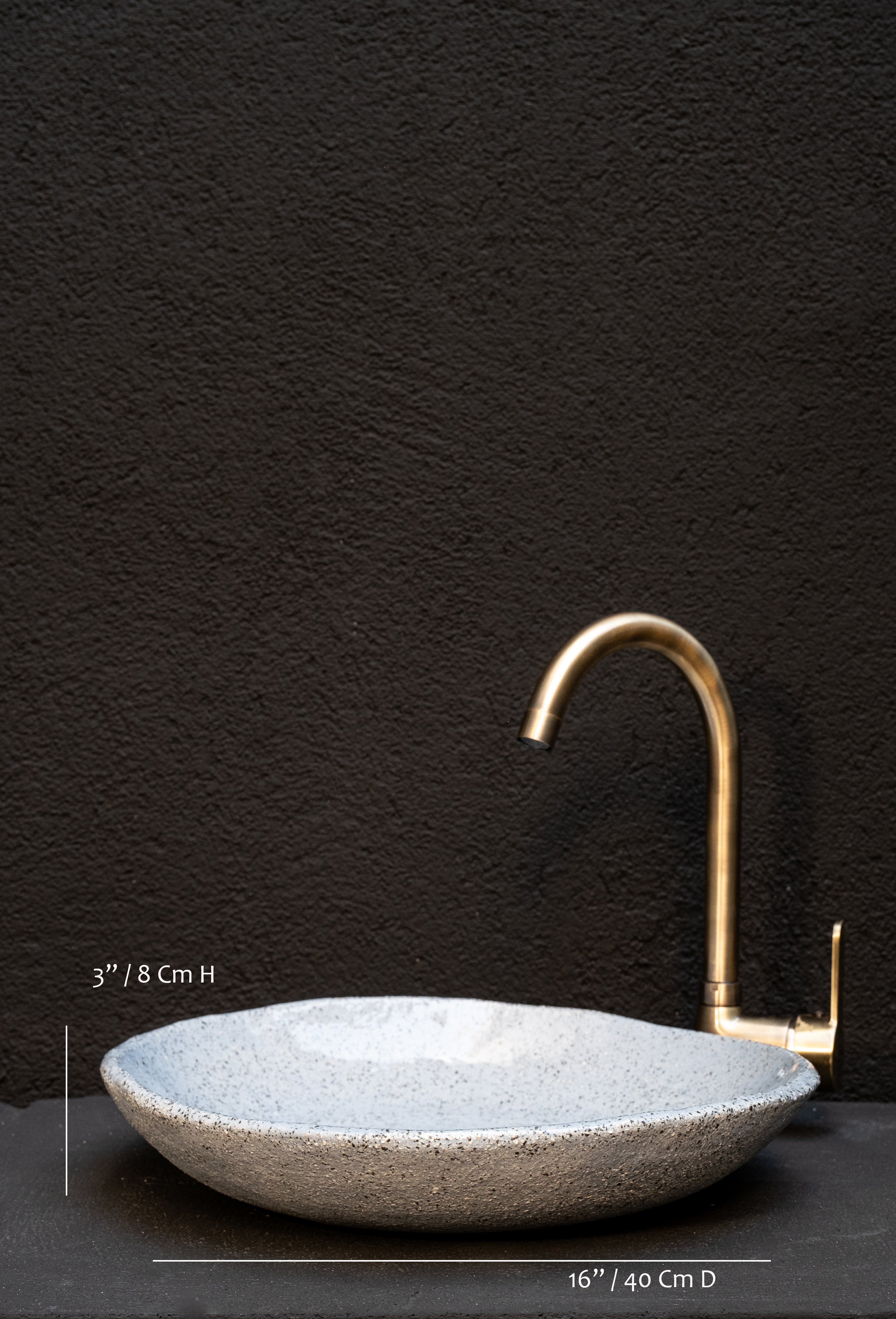 Wabi Sabi Blue Handmade Ceramic Washbasin, Natural Textured Washbasin, Farmhouse Sink