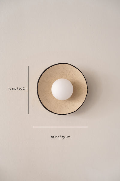 Wintage Handmade Ceramic Wall Sconces, Wasabi Wall Lamp, Minimalistic Wall Sconces, Mid Century Home Decor Light, Interior Design Lamp - Geza Ceramic Studio