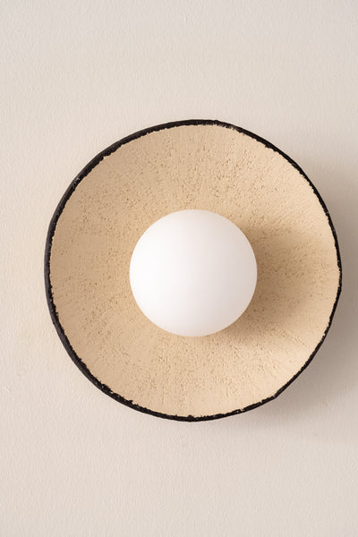 Wintage Handmade Ceramic Wall Sconces, Wasabi Wall Lamp, Minimalistic Wall Sconces, Mid Century Home Decor Light, Interior Design Lamp - Geza Ceramic Studio