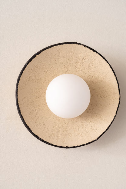 Wintage Handmade Ceramic Wall Sconces, Wasabi Wall Lamp, Minimalistic Wall Sconces, Mid Century Home Decor Light, Interior Design Lamp - Geza Ceramic Studio
