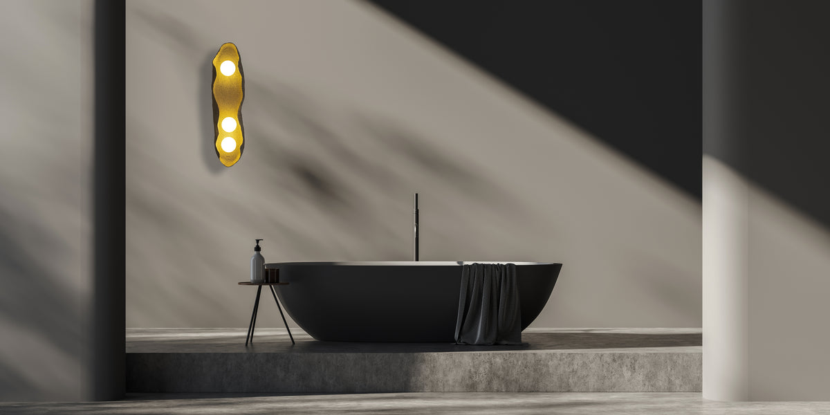 Teros beige handmade ceramic wall sconce, wabi sabi stoneware – image 10