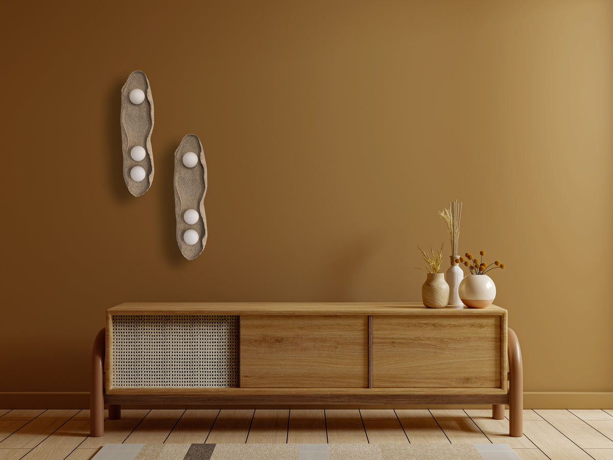 Teros – handmade beige ceramic wall sconce in natural clay, Geza Ceramic – image 13
