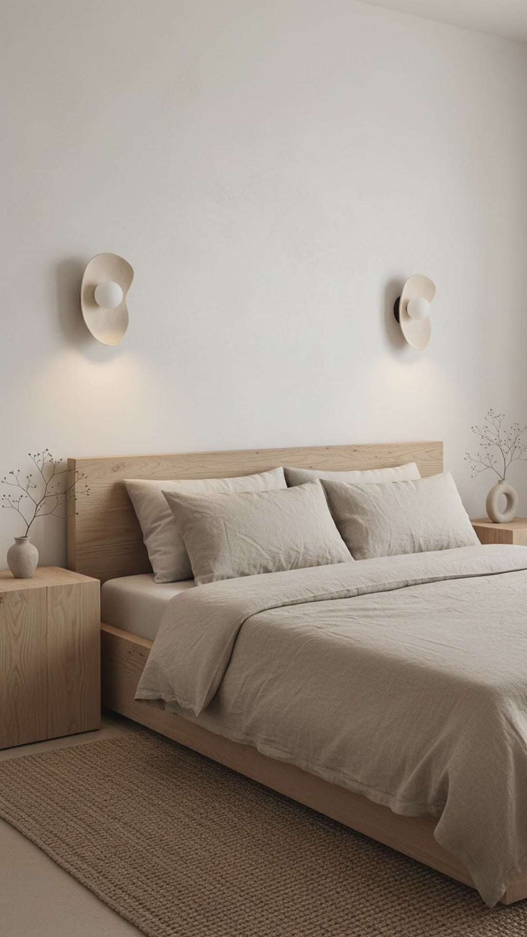 Japandi Beige Handmade Ceramic Wall Sconces, Wasabi Wall Lamp, Minimalistic Wall Sconces, Home Decor Light, Interior Design Lamp
