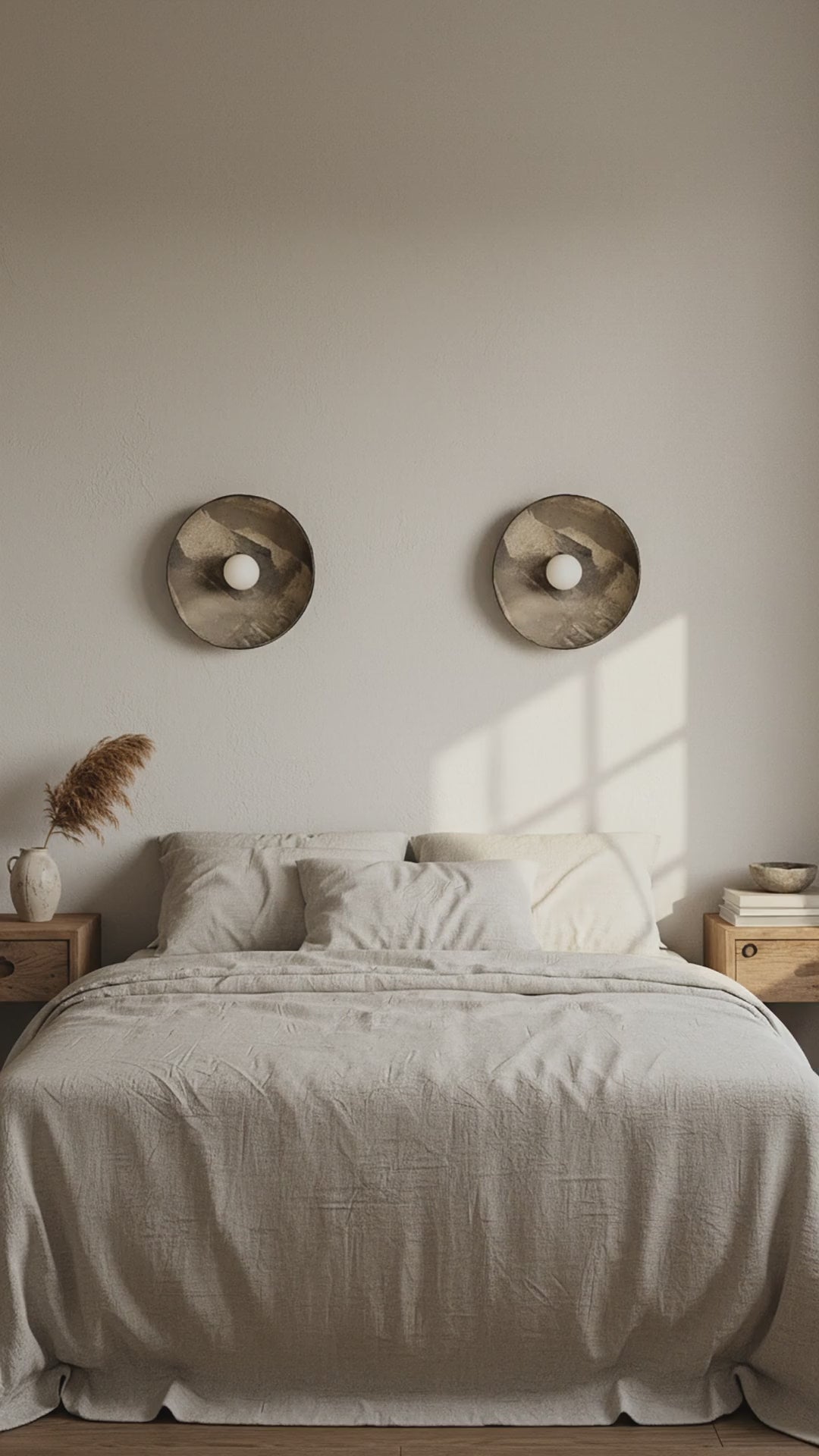 Grey Ceramic Handmade Sconces