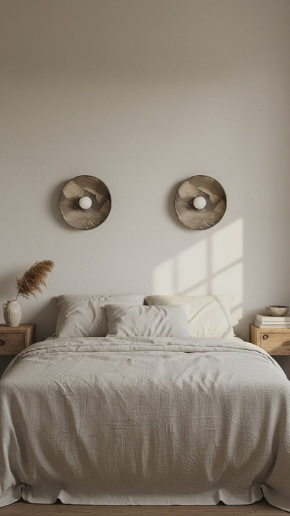 Grey Ceramic Handmade Sconces