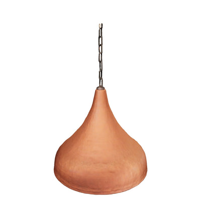 Wabi Sabi Handmade Ceramic Pendant Light: Terracotta Kitchen Island Lighting