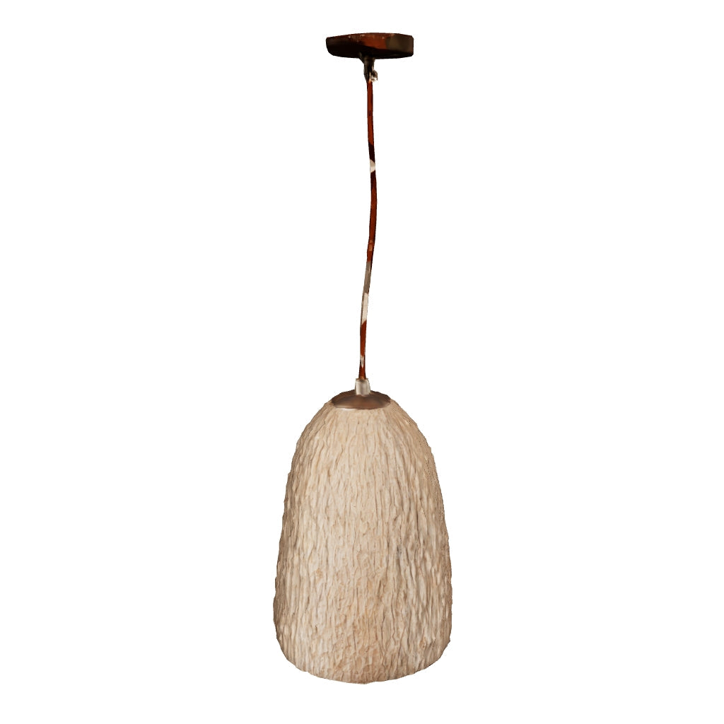 Kahverengi Japandi El Yapımı Seramik Sarkıt Işık, Wabi Sabi Tavan Lambası, Ev Dekoru Abajur