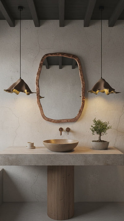 Wabi Sabi Handmade Ceramic Pendant Chandelier, Custom Made Ceramic Pendant Lamp, Home Decor Lighting, Home Gift