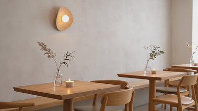 Beige Amorf Ceramic Wall Sconces