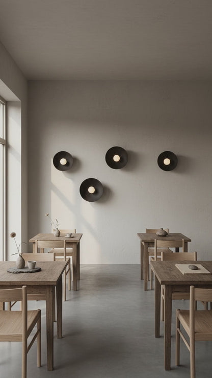 Black Dome Ceramic Sconces