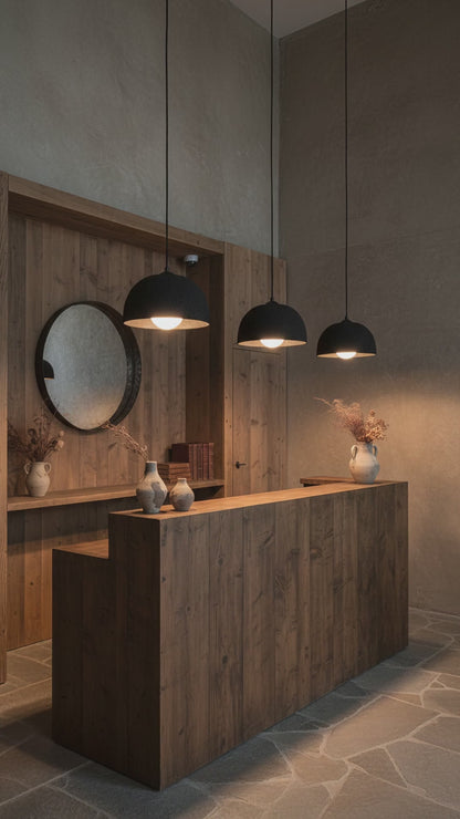 Black Ceramic Pendant Light , Pottery Ceramic Pendant Light